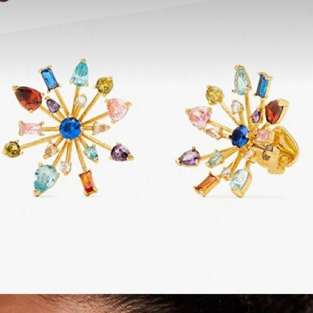 Like New Kate Spade Firework Floral Studs
